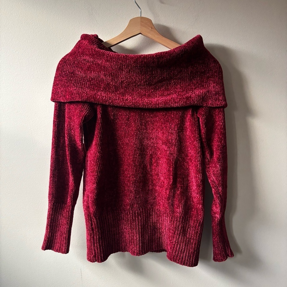 White House Black Market Elegant Turtleneck Red Sweater